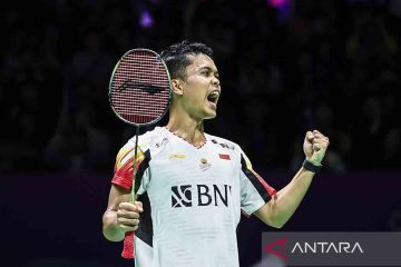 Ginting bawa Indonesia unggul sementara 1-0 atas Korsel