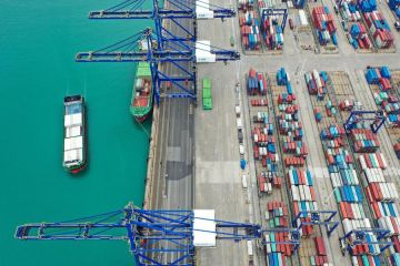 Throughput kargo pelabuhan di China tumbuh stabil pada Q1 2024