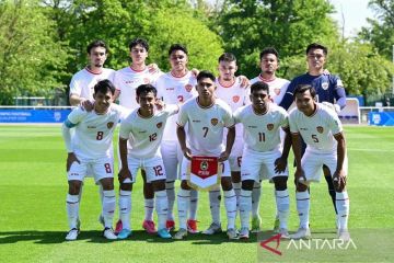 Indonesia tertinggal tipis 0-1 dari Guinea pada babak pertama