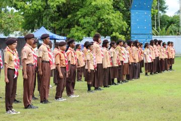 60 siswa di Timika ikuti perkemahan safari dirgantara 