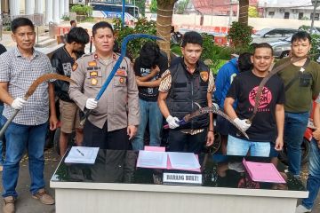 Polisi Jambi tangkap lima pemuda kelompok berandal bermotor