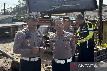 Polri: TKP bus terguling di Ciater merupakan jalur rawan kecelakaan