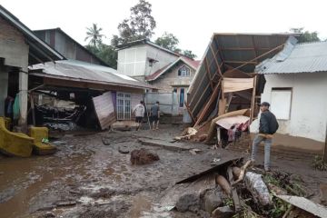 254 warga Ampek Angkek Agam terdampak banjir bandang Gunung Marapi