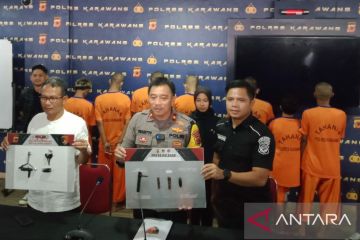 Polres Karawang tangkap tiga kelompok pencuri kendaraan bermotor