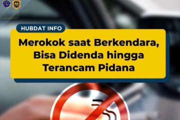 Merokok sambil berkendara bisa kena sanksi pidana, waspadai bahayanya!