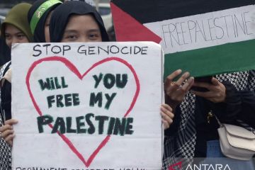 Aksi bela Palestina di Lampung