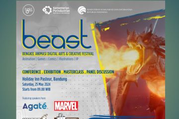 Bengkel Animasi Digital Art & Creative Festival (BEAST) 2024 kembali hadir di Bandung