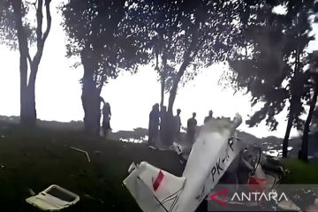 Pesawat Ultralight jatuh di kawasan BSD Tangsel