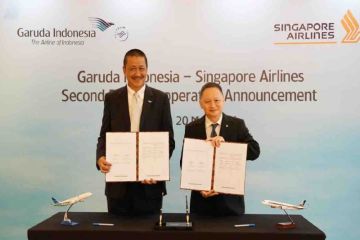 Garuda Indonesia-Singapura Airlines kerja sama dukung pariwisata