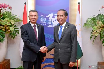 Jokowi bahas kerja sama pengelolaan air dengan Tajikistan