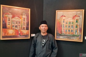 Membaca dan diskusi jadi sumber ide Yaksa Agus tuangkan karya lukis