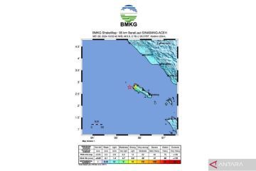 Gempa berkekuatan 6,2 magnitudo landa Simeulue Aceh