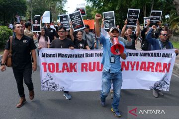 Unjuk rasa tolak RUU Penyiaran