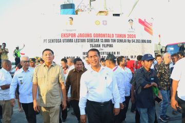 Mentan-Gubernur Gorontalo lepas ekspor 50 ribu ton jagung ke Filipina
