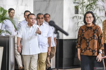 Tim Gugus Tugas Sinkronisasi Prabowo-Gibran bertemu Menkeu Sri Mulyani