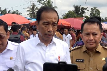 Presiden Jokowi pantau harga di Pasar Muratara Sumsel