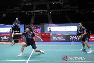 Apriyani/Fadia tersingkir di perempat final Singapore Open 2024