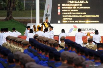 Presiden Jokowi  peringati  Hari Lahir Pancasila di Pertamina Hulu Rokan Dumai