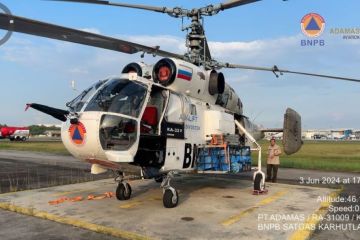 BNPB bantu Riau helikopter water bombing tangani karhutla 