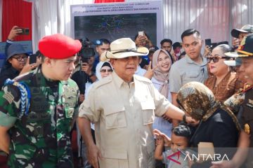 Menhan Prabowo bangun pipa air atasi kekeringan di Gunungkidul 