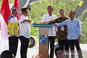 Presiden resmikan peletakan batu pertama sekolah Bina Bangsa IKN