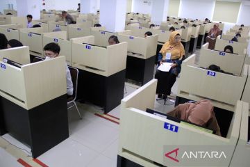 Antusias guru ikuti ujian PPG Kemendikbudristek 2024 di Medan