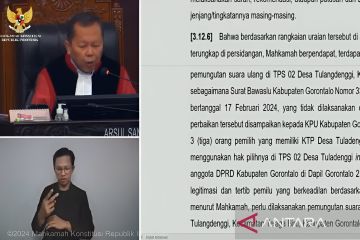 MK kabulkan gugatan PHPU PDIP terkait kecurangan KPPS di Gorontalo