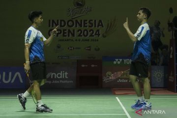 Kalahkan ganda putra Taiwan, Sabar/Reza melaju ke babak semifinal Indonesia Open 2024