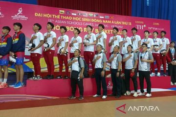 Cetak sejarah, tim basket putra Indonesia raih emas di ASG 2024
