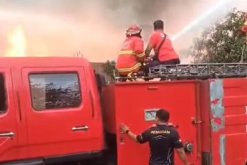Gudang elpiji terbakar di Denpasar, empat korban luka bakar
