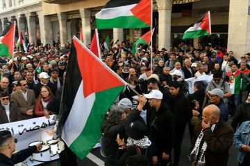 Ribuan orang di Maroko dukung Gaza dan serukan diakhirinya genosida