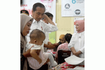 Kunjungan Presiden ke Posyandu Wijaya Kusuma Kota Bogor