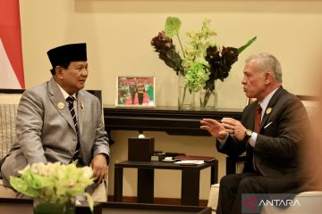 Prabowo dan Raja Jordania bahas rencana kirim bantuan ke Tepi Barat