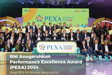 BNI beri penghargaan untuk pegawai berprestasi di ajang PEXA 2024