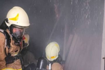 Kebakaran landa sebuah ruko di Kebon Jeruk Jakarta Barat