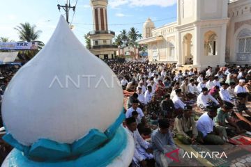 Ribuan warga Nagan Raya Aceh sudah rayakan Idul Adha hari ini
