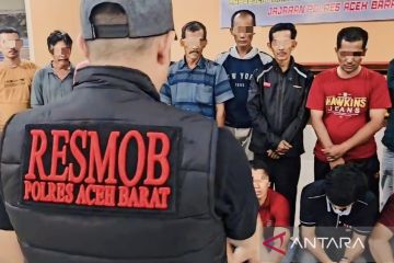 Polisi tangkap 20 warga Aceh Barat main judi slot dan gim daring