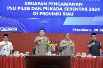 Polda Riau siapkan langkah pengamanan PSU empat kabupaten/kota