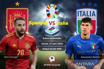 Rekor pertemuan Spanyol vs Italia: La Roja unggul atas Gli Azzuri