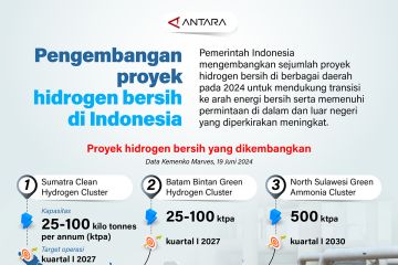 Pengembangan proyek hidrogen bersih di Indonesia