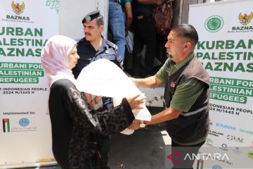 Baznas salurkan daging kurban untuk pengungsi Palestina di Yordania