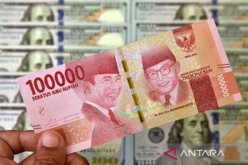 Rupiah naik didukung peluang pemangkasan suku bunga AS yang membesar