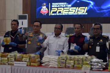 Pemusnahan barang bukti narkoba oleh Polda Lampung