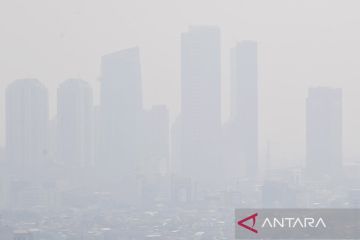 Kualitas udara Jakarta peringkat dua terburuk pada Sabtu pagi