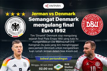 Jerman vs Denmark: Semangat Denmark mengulang final Euro 1992