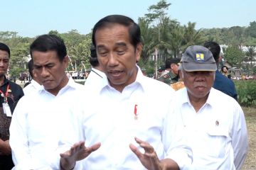 Jokowi sebut pompanisasi sebagai upaya jaga stok pangan
