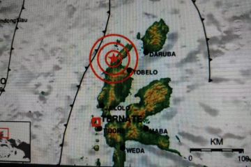 BMKG laporkan gempa bermagnitudo 5,1 terjadi di Halmahera Utara