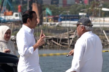 Jokowi ingin pengendalian banjir rob di Tambak Lorok jadi percontohan