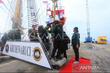 KRI Dewaruci bawa Laskar Rempah berlabuh di Malaka