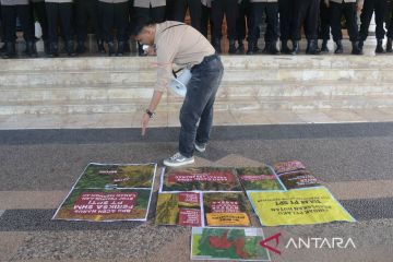 FOTO - Mahasiswa tuntut perusahaan sawit rusak lingkungan di Aceh